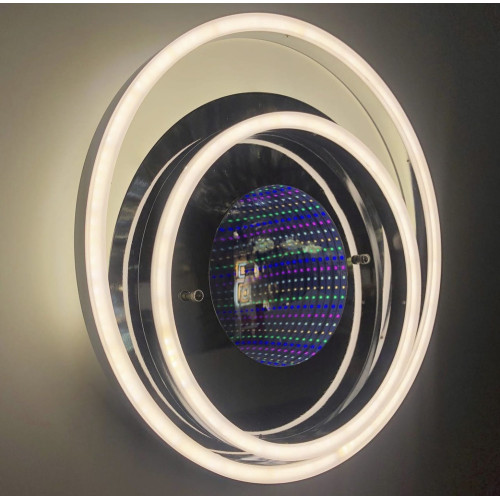 Світлодіодна люстра з 3D ефектом Line.F A 55011/2S+LED 3D CR