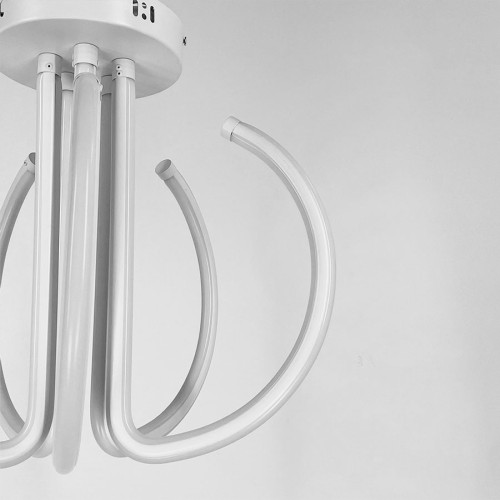 Стельова біла LED люстра на п'ять завитків | Арт. 9979/5 | Line F