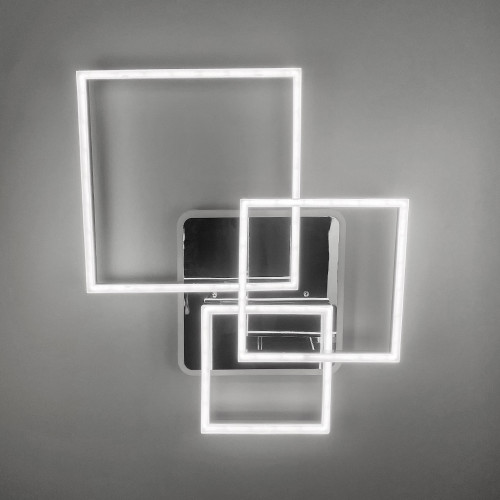 Світлодіодна люстра Ideal Lux Frame у хромованому корпусі | Арт. A 11017/3 RGB CH | Line F