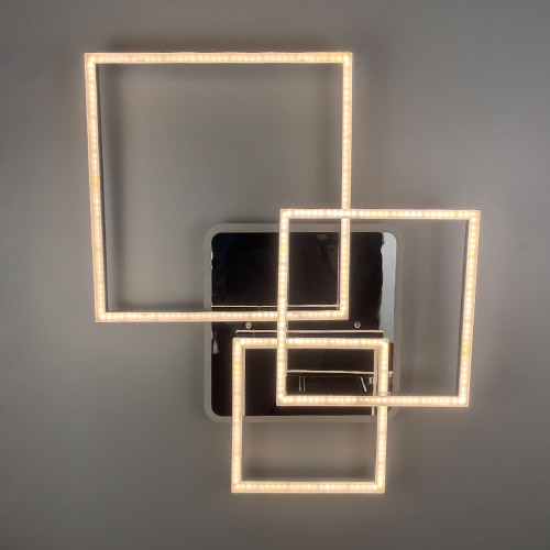 Світлодіодна люстра Ideal Lux Frame у хромованому корпусі | Арт. A 11017/3 RGB CH | Line F
