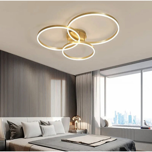 LED люстра Anelli на 3 кільця Line.F A 8008/3 GD