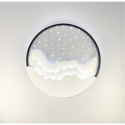 Потолочный LED светильник с имитацией ночного неба | Line F | Арт. 2359-500 WT+BK 