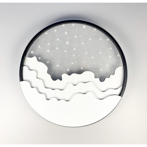 Потолочный LED светильник с имитацией ночного неба | Line F | Арт. 2359-500 WT+BK 