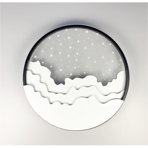 Потолочный LED светильник с имитацией ночного неба | Line F | Арт. 2359-500 WT+BK 