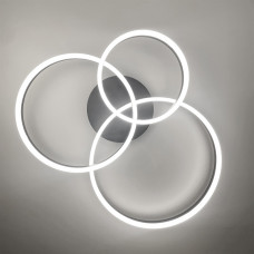 LED люстра в черном цвете на 3 кольца | Line F | Арт. A8008/3 BK 