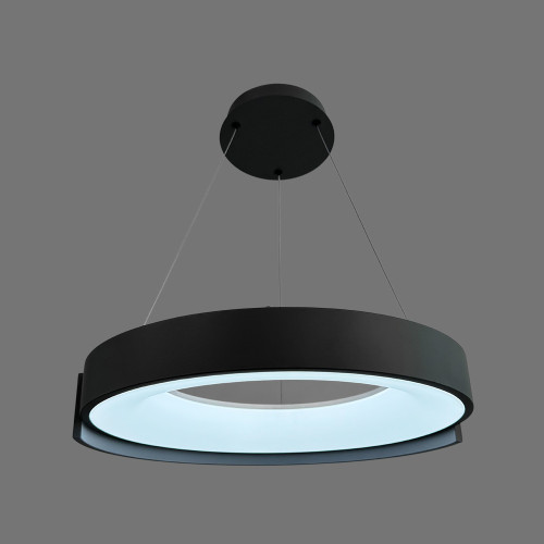 Подвесная LED-люстра в сером корпусе на три режима Ø50 см | Line F | Арт. 1906P-500 Grey 