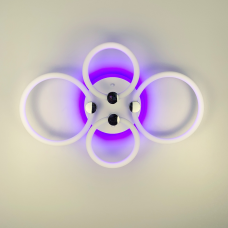 LED люстра з кільцями, що розсіює світло на 360° Line.F A 2838/2+2 RGB LED
