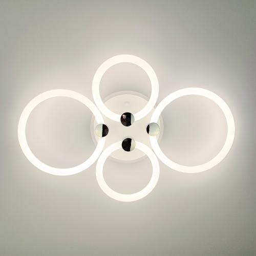 LED люстра з кільцями, що розсіює світло на 360° Line.F A 2838/2+2 RGB LED