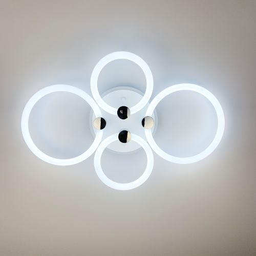 LED люстра з кільцями, що розсіює світло на 360° Line.F A 2838/2+2 RGB LED
