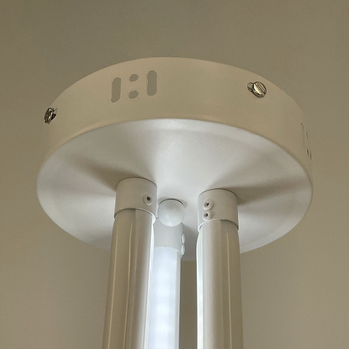 Стельова біла LED люстра на три завитки | Арт. 9979/3 | Line F
