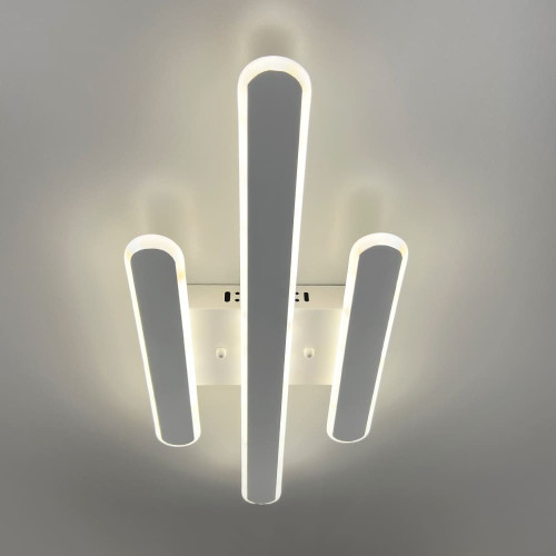 Стельова LED люстра в білому корпусі 62х25х6 см | Line F | Арт. 6203-3 WT 
