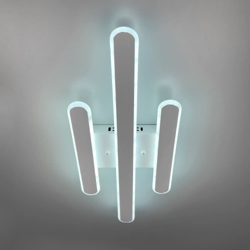 Стельова LED люстра в білому корпусі 62х25х6 см | Line F | Арт. 6203-3 WT 