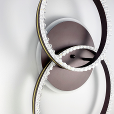 LED люстра кольору coffee із золотистою фурнітурою Line.F A 55061/2B RGB CF
