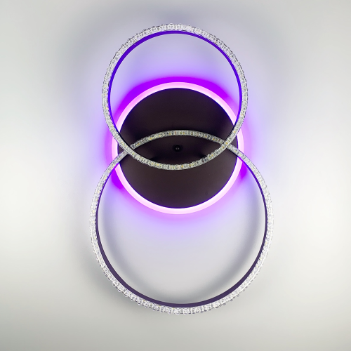 LED люстра кольору coffee із золотистою фурнітурою Line.F A 55061/2B RGB CF