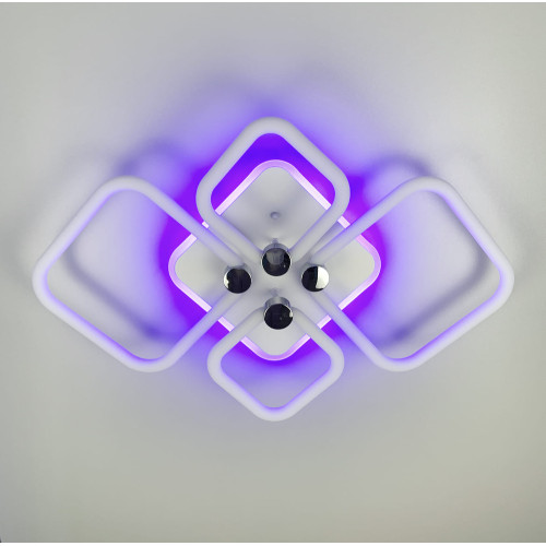 Светильник с LED кольцами, рассеивающий свет на 360° | Line F | Арт. A2837/2+2 RGB LED 