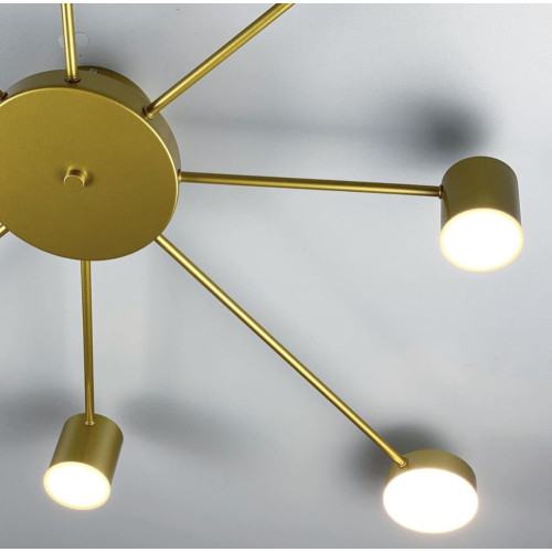 Потолочный LED светильник золотистого цвета | Line F | Арт. DE34/8 GD 