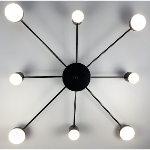 Потолочный LED светильник черного цвета | Line F | Арт. DE34/8 BK 