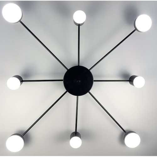 Потолочный LED светильник черного цвета | Line F | Арт. DE34/8 BK 