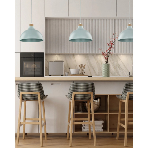 Подвесной светильник, люстра TK Lighting 5901 Cap E27 1x15W IP20 голубой