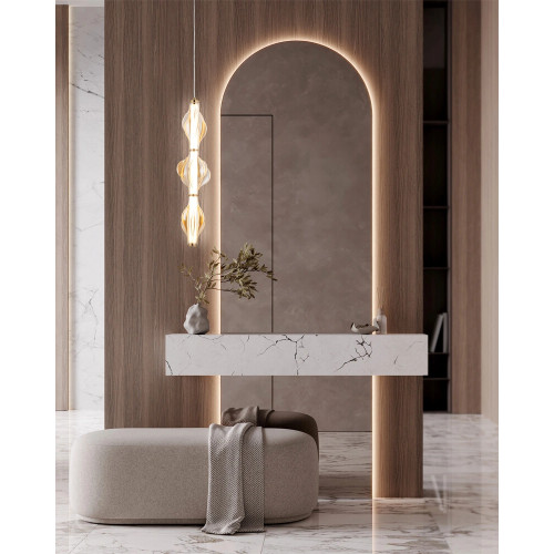 Подвесной светильник, люстра TK Lighting 18214 Elva LED 1x22W 3000K 2616Lm IP20 латунный