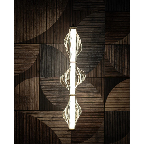 Подвесной светильник, люстра TK Lighting 18214 Elva LED 1x22W 3000K 2616Lm IP20 латунный