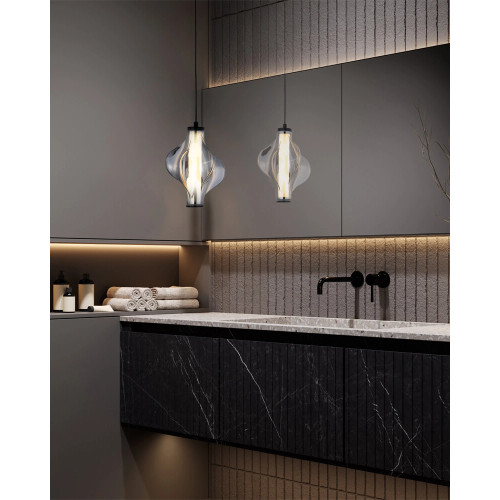 Подвесной светильник, люстра TK Lighting 18213 Elva LED 1x8W 3000K 1032Lm IP20 дымчатый