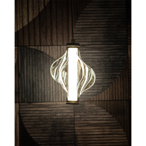 Подвесной светильник, люстра TK Lighting 18212 Elva LED 1x8W 3000K 1032Lm IP20 латунный