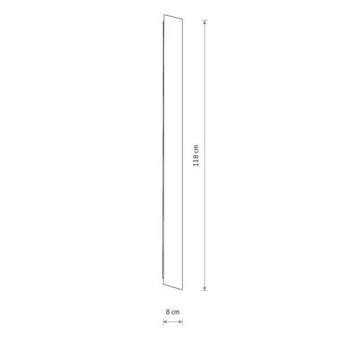 Бра, настенный светильник Nowodvorski 11883 Comma LED M 1x25W 3000K 1200Lm IP20 белый