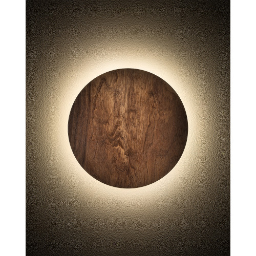 Бра, настенный светильник Nowodvorski 11288 Ring Timber S LED 1x7W 3000K 60Lm IP20 коричневый