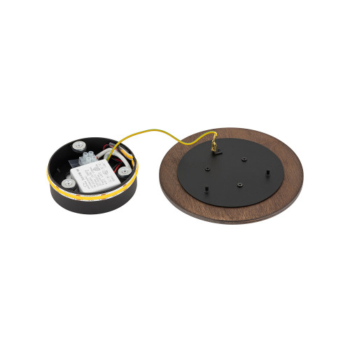 Бра, настенный светильник Nowodvorski 11288 Ring Timber S LED 1x7W 3000K 60Lm IP20 коричневый