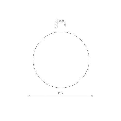 Бра, настінний світильник Nowodvorski 11288 Ring Timber S LED 1x7W 3000K 60Lm IP20 коричневий