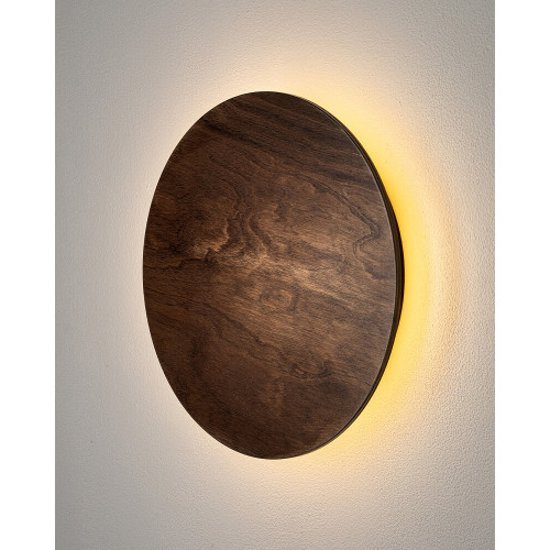 Бра, настінний світильник Nowodvorski 11290 Ring Timber M LED 1x10W 3000K 130Lm IP20 коричневий