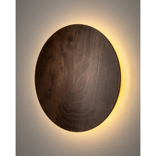Бра, настенный светильник Nowodvorski 11291 Ring Timber L LED 1x13W 3000K 160Lm IP20 коричневый
