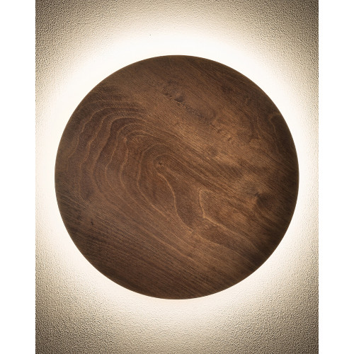 Бра, настенный светильник Nowodvorski 11291 Ring Timber L LED 1x13W 3000K 160Lm IP20 коричневый
