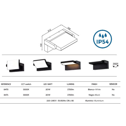 Бра IP54 MANTRA Cooper 8471