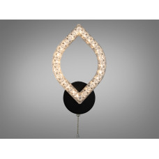 LED настенное бра черное 17 Вт CCT цепочка