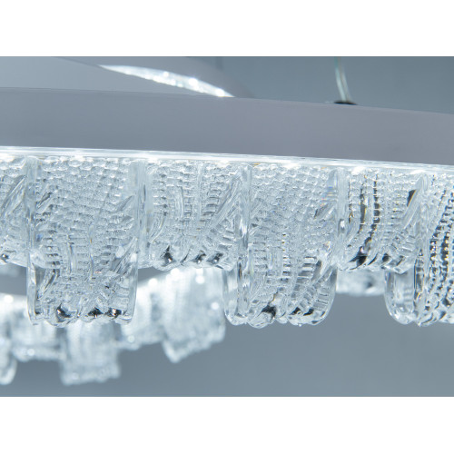 Люстра LED подвесная черная 140Вт пульт до 25м² (арт. MD78201/600+400+200WH)