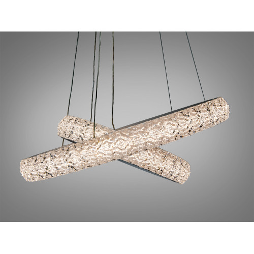 Современная светодиодная люстра с диммером, 120W (арт. D2518-600+400WH dimmer)