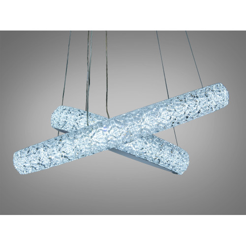 Современная светодиодная люстра с диммером, 120W (арт. D2518-600+400WH dimmer)