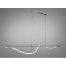 LED люстра шланг для каворкингов серии "Роуплайт", цвет хром, 20