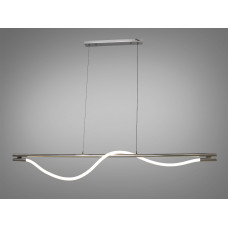 LED люстра шланг для каворкингов серии "Роуплайт", цвет хром, 20