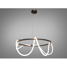 LED люстра Шланг в залу з серії "Роуплайт", 32Вт, чорний хром