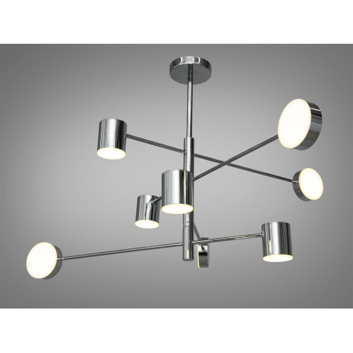 Інноваційна новинка LED люстра в офіс, 40W, хром (арт. D302-8CH)