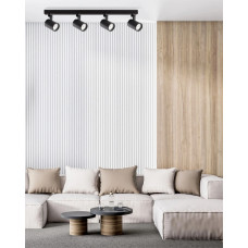 Світильник поворотний, спот Goldlux 328717 Lynx GU10 4x10W IP20 чорний