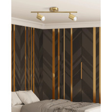 Светильник поворотный, спот Goldlux 327260 Goldi GU10 2x10W IP20 Золотой