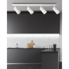 Світильник поворотний, спот Goldlux 327772 London GU10 4x10W IP20 Білий
