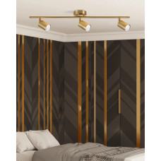 Светильник поворотный, спот Goldlux 327277 Goldi GU10 3x10W IP20 Золотой