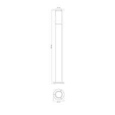 LED Світильник архітектурний AR09061B IP54 VIDEX GU10