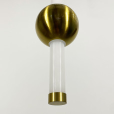 Led светильник в вертикальной форме 60 см с латунным шариком | Line F | Арт. YG517A/600 VL AB 