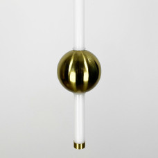 Led светильник в вертикальной форме 60 см с латунным шариком | Line F | Арт. YG517A/600 VL AB 